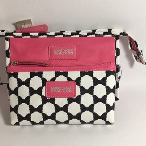 Kenneth Cole Black White 2pc Makeup cosmetic set